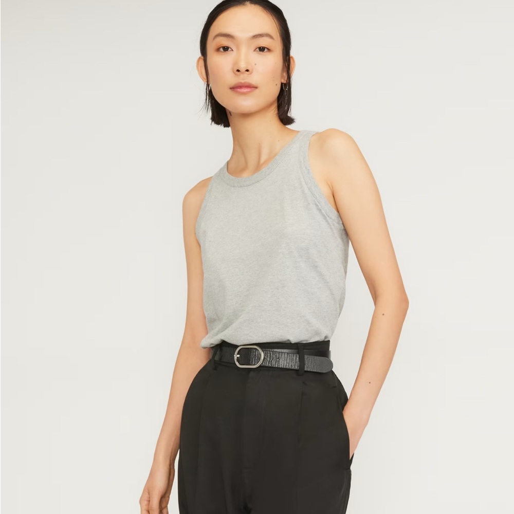 Grey Everlane The Organic Cotton Cutaway Tank